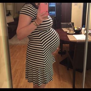 Seraphine Nautical A-Line Maternity Dress